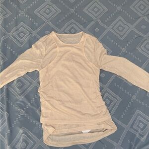 SHEIN Cream Long Sleeve Top